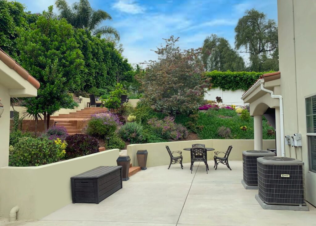 Hillside landscaping project in Eagle Rock Los Angeles