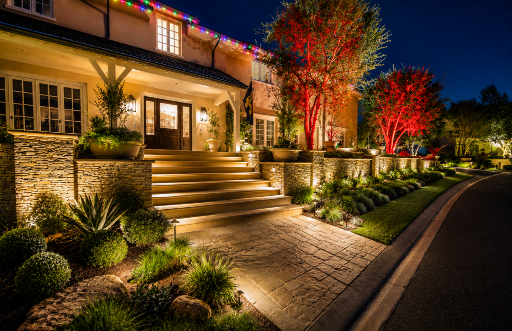 Landscape construction project in Encino by Artscape Gardens
