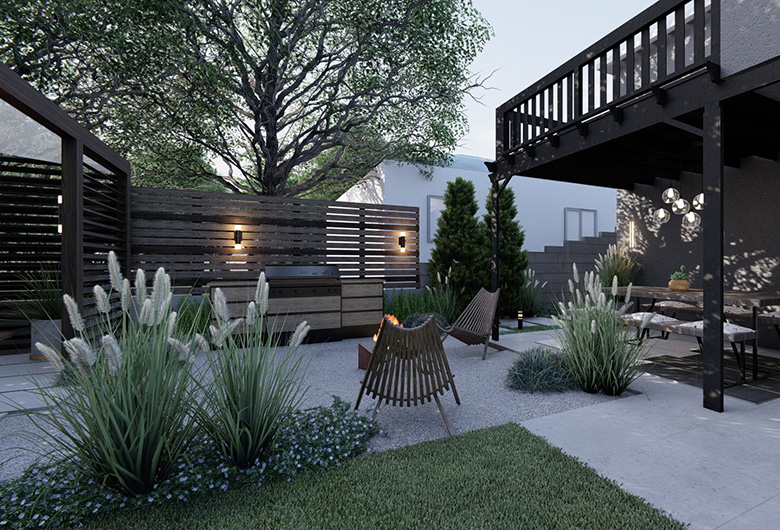 Landscape construction project in Studio City by Artscape Gardens
